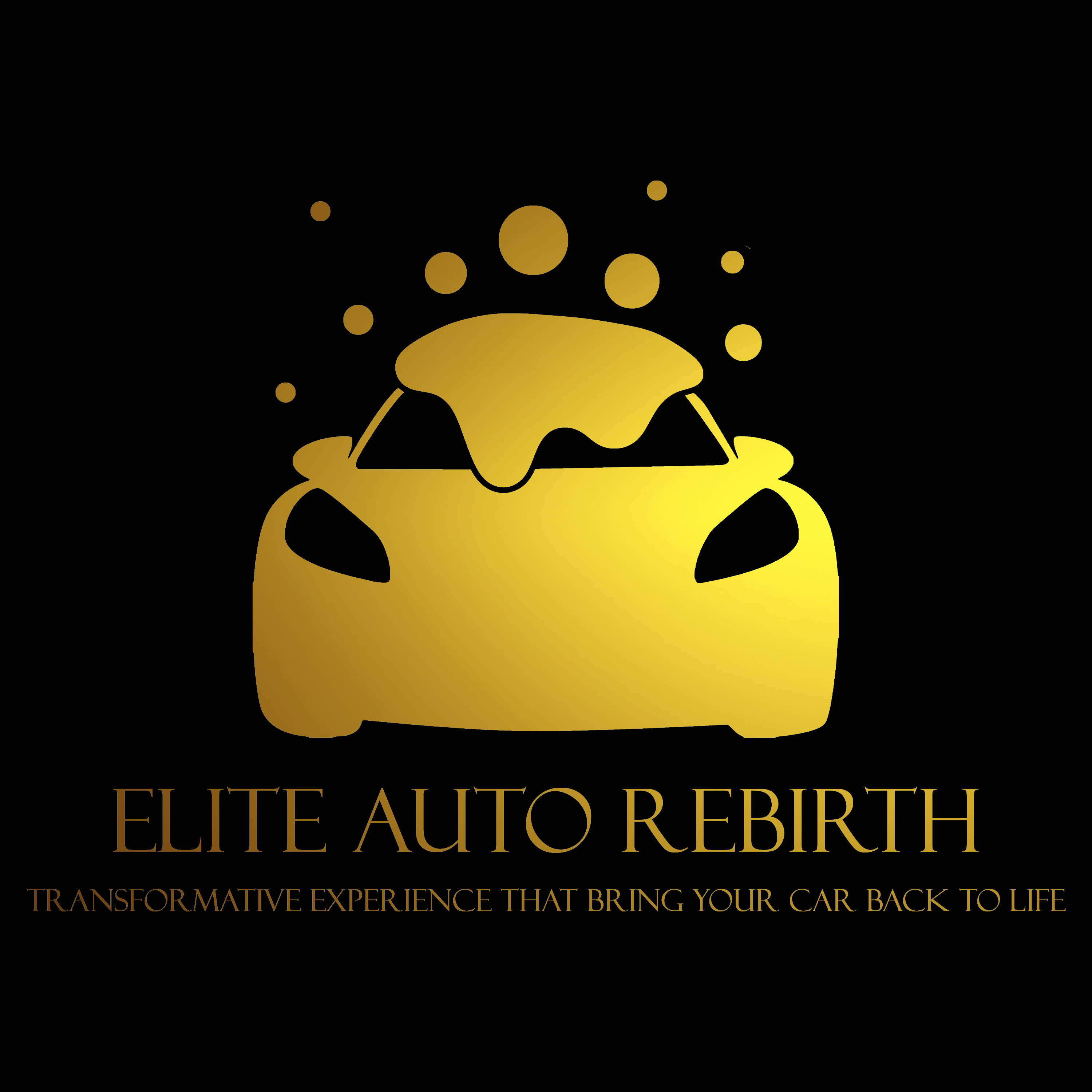 Icon + Slogan + Title Gold on Black